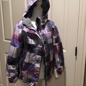 Girls ski jacket hooded